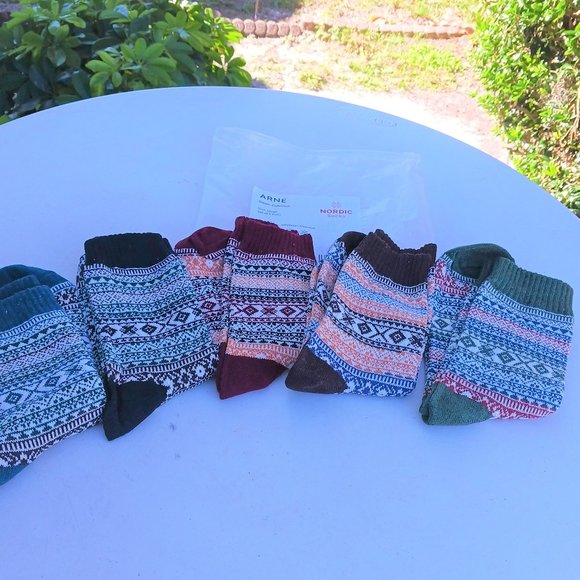 Nordic Socks Accessories Nordic Classic Socks Collection Set Of 5 Arne Pattern Poshmark